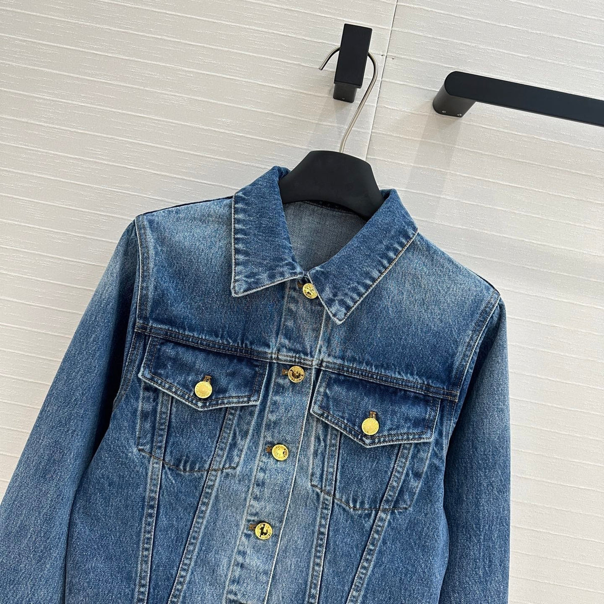 LV 25 Denim Jacket Blue Cotton