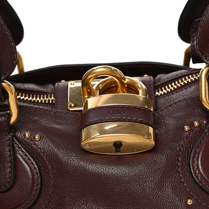 Grained Buffalo Paddington Grenat