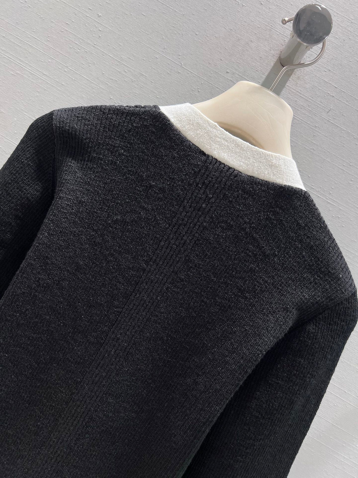 CC 26S Knit Cardigan Black Linen Cotton 349018