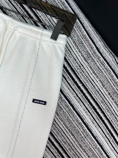 MIUMIU WIDE-LEG PANTS STYLE 653