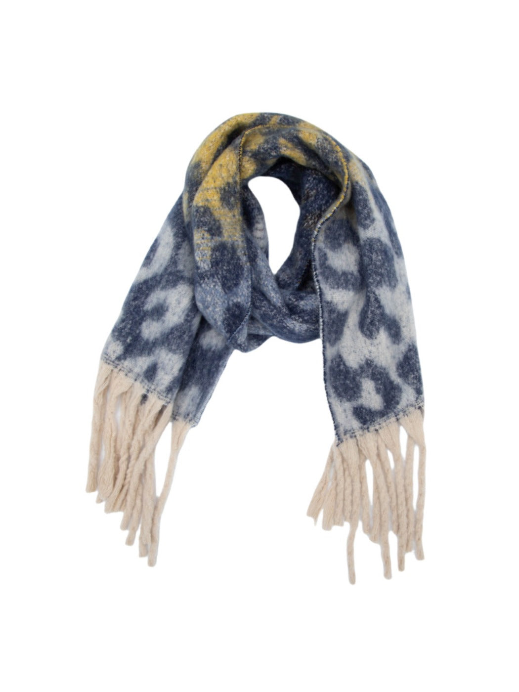 Scarvii - Winter Tassel Scarf with Leopard Patterns