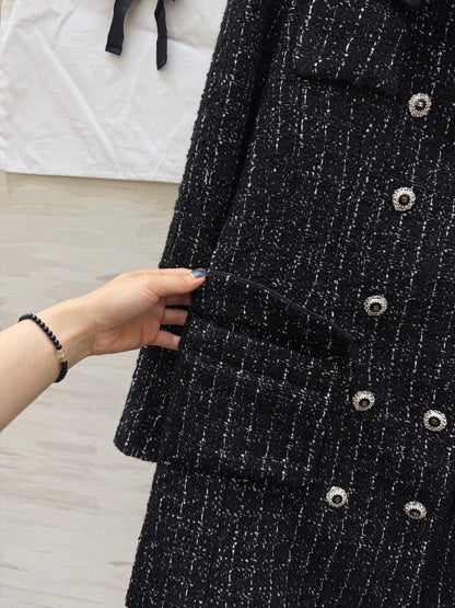 CC Jacket Black Silver Black Tweed 344806