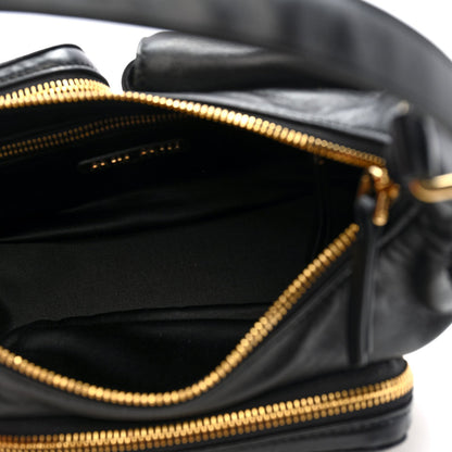 Nappa Multi Pocket Hobo Black
