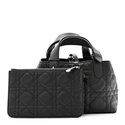 Calfskin Macrocannage Small Toujours  Black