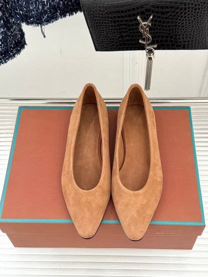 LP Primula Ballet Flat Brown Suede 570692