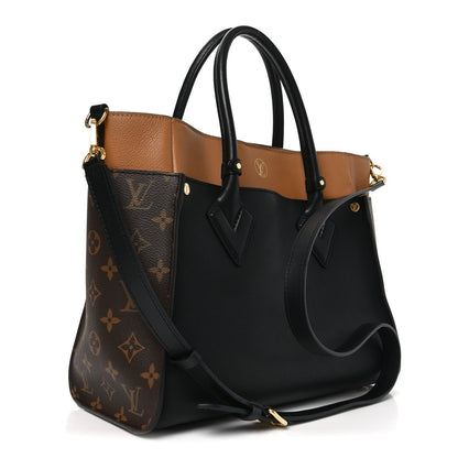 Calfskin Monogram On My Side MM Black