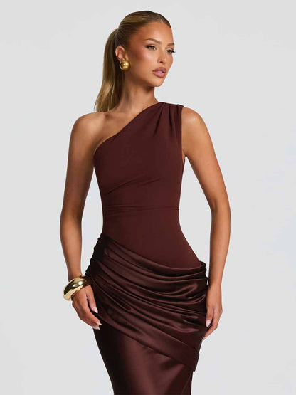 Xanthe One-Shoulder Maxi Dress