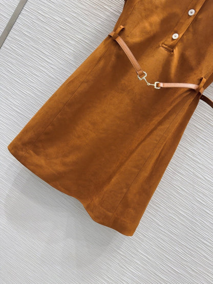 Gucci 2025 Dress Brown Polyester Fiber