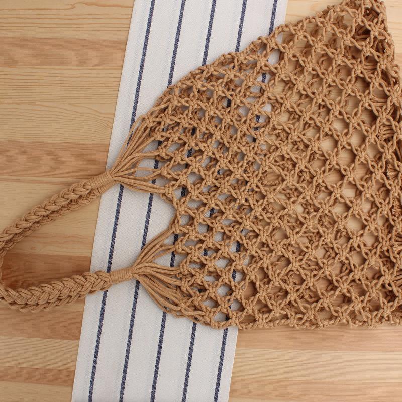 Crochet Market Bag Hollow Mesh Woven Bag