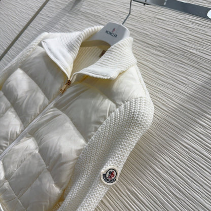 MC 25 Jacket White Polyester Mix Wool