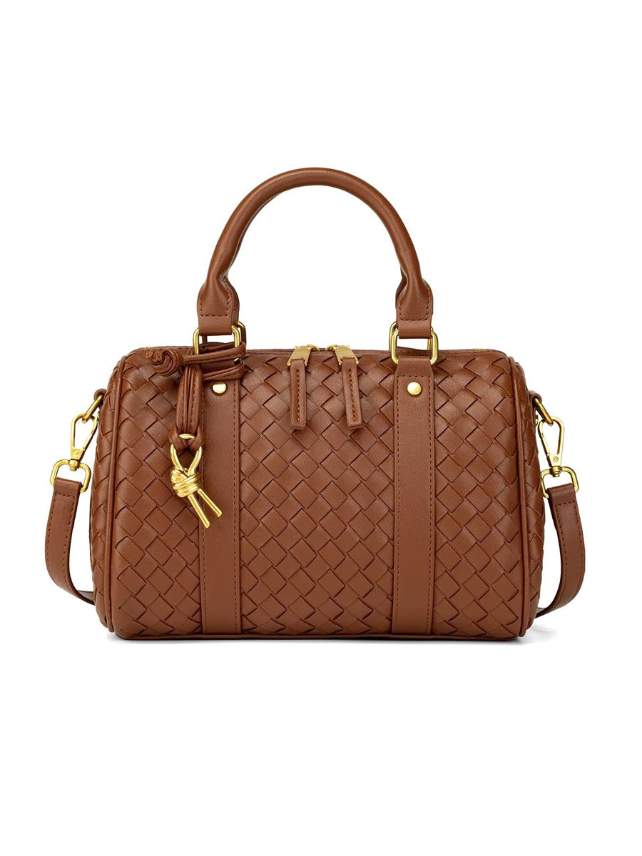 Sabrina Woven Pillow-Shaped Bag