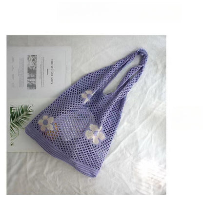 Crochet Tote Bag Tote Flower Bag