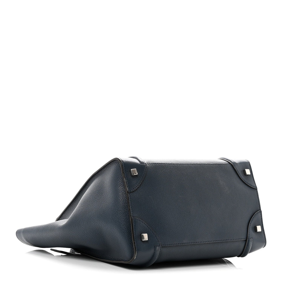 Drummed Calfskin Mini Luggage Slate