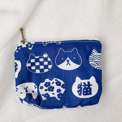 Cosbai - Canvas Printed Coin Purse