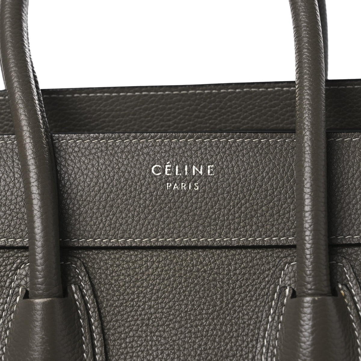 Drummed Calfskin Micro Luggage Souris