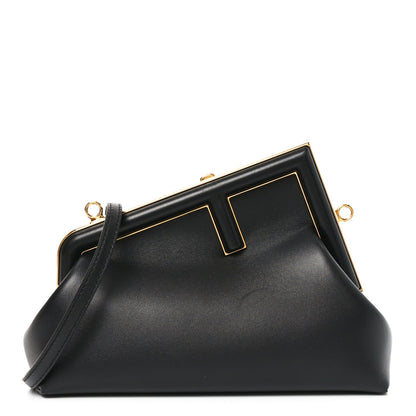 Shiny Nappa Small Fendi First Black