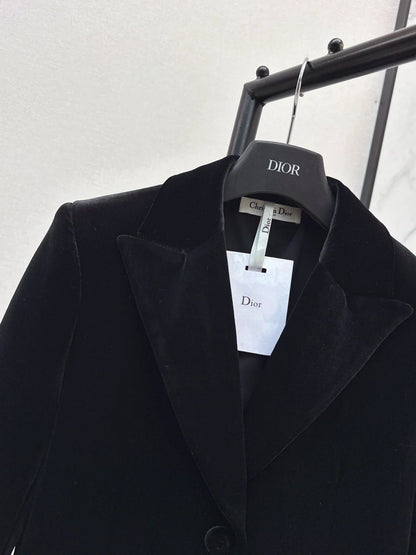 DIOR 25S VELVET BLAZER 523
