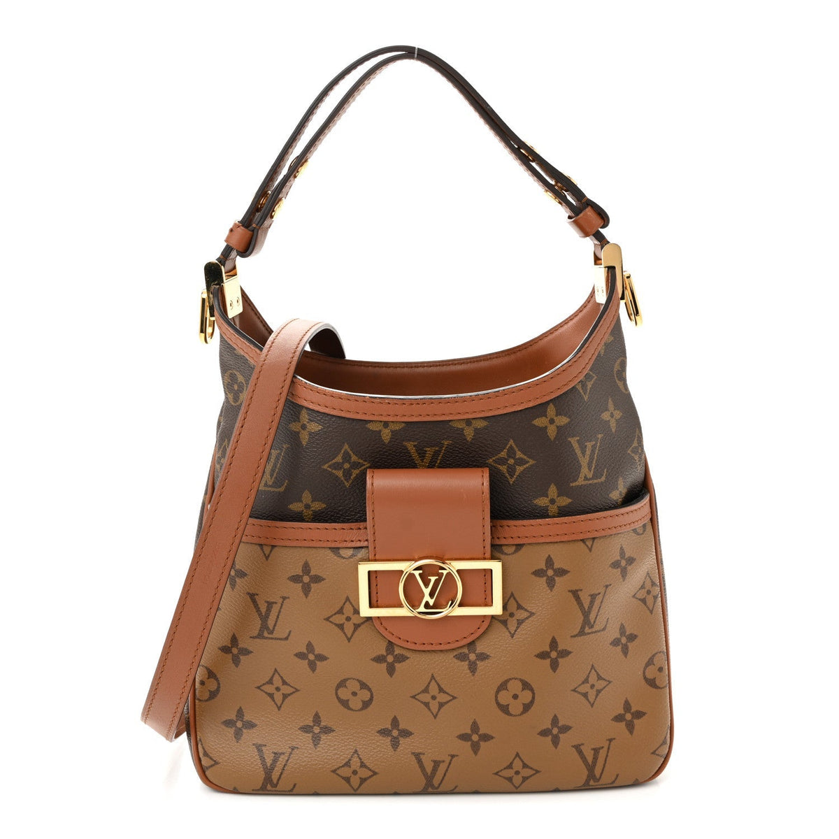 Reverse Monogram Dauphine Hobo PM