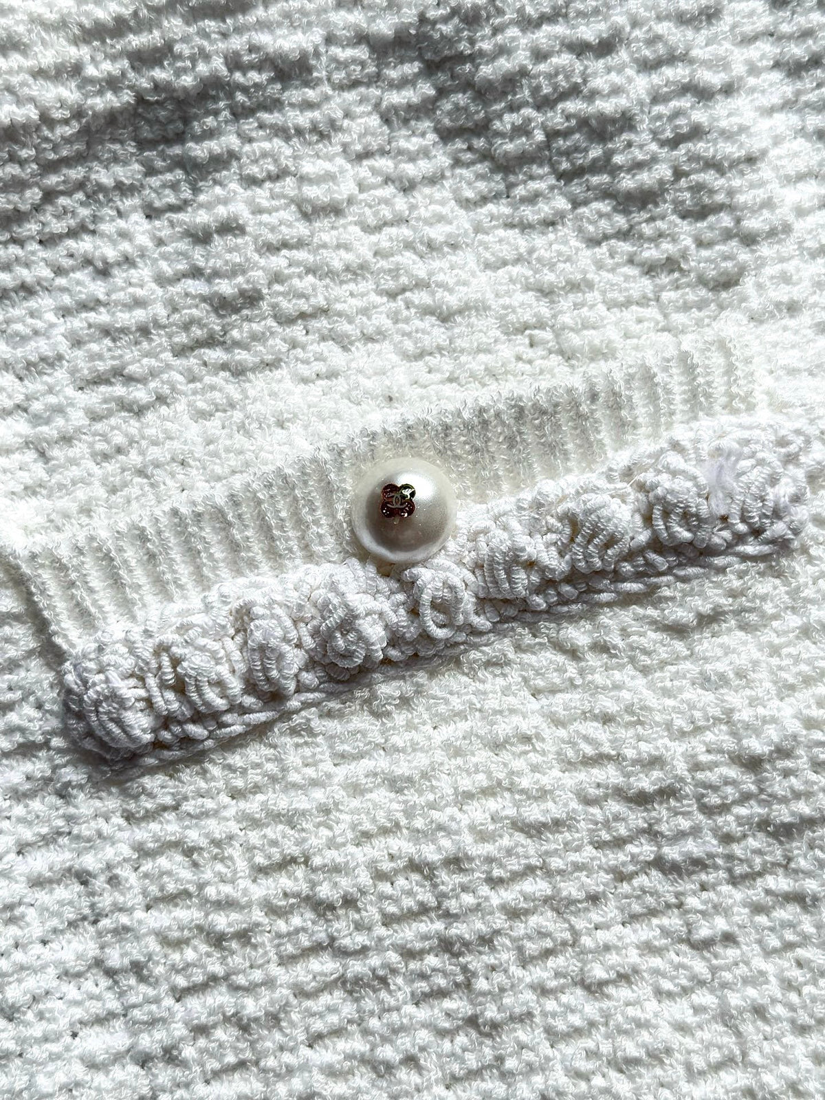 Chanel 25P Mini Skirt White Tweed 237298