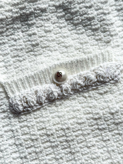 Chanel 25P Mini Skirt White Tweed 237298