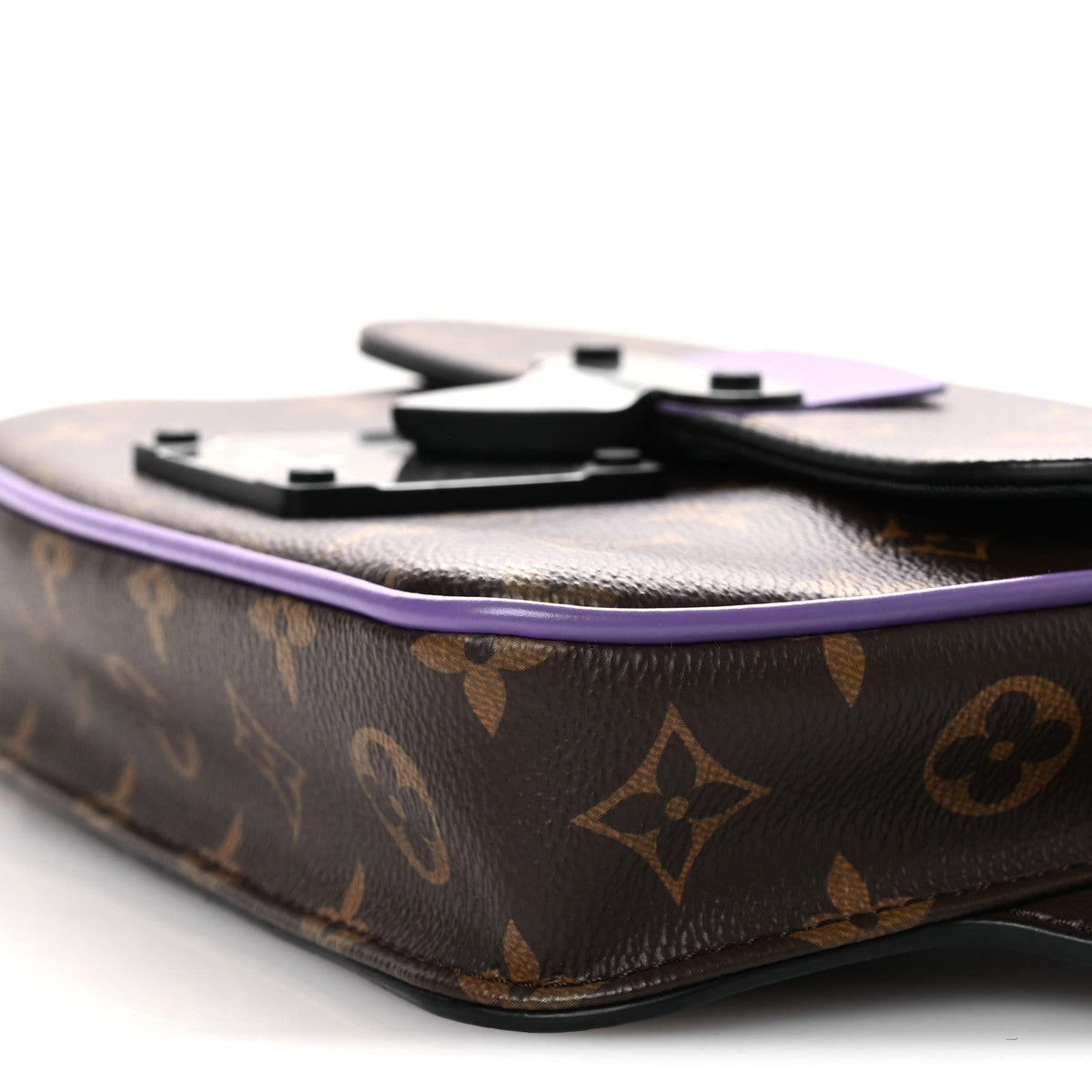Monogram S Lock Sling Bag Purple