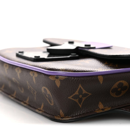Monogram S Lock Sling Bag Purple