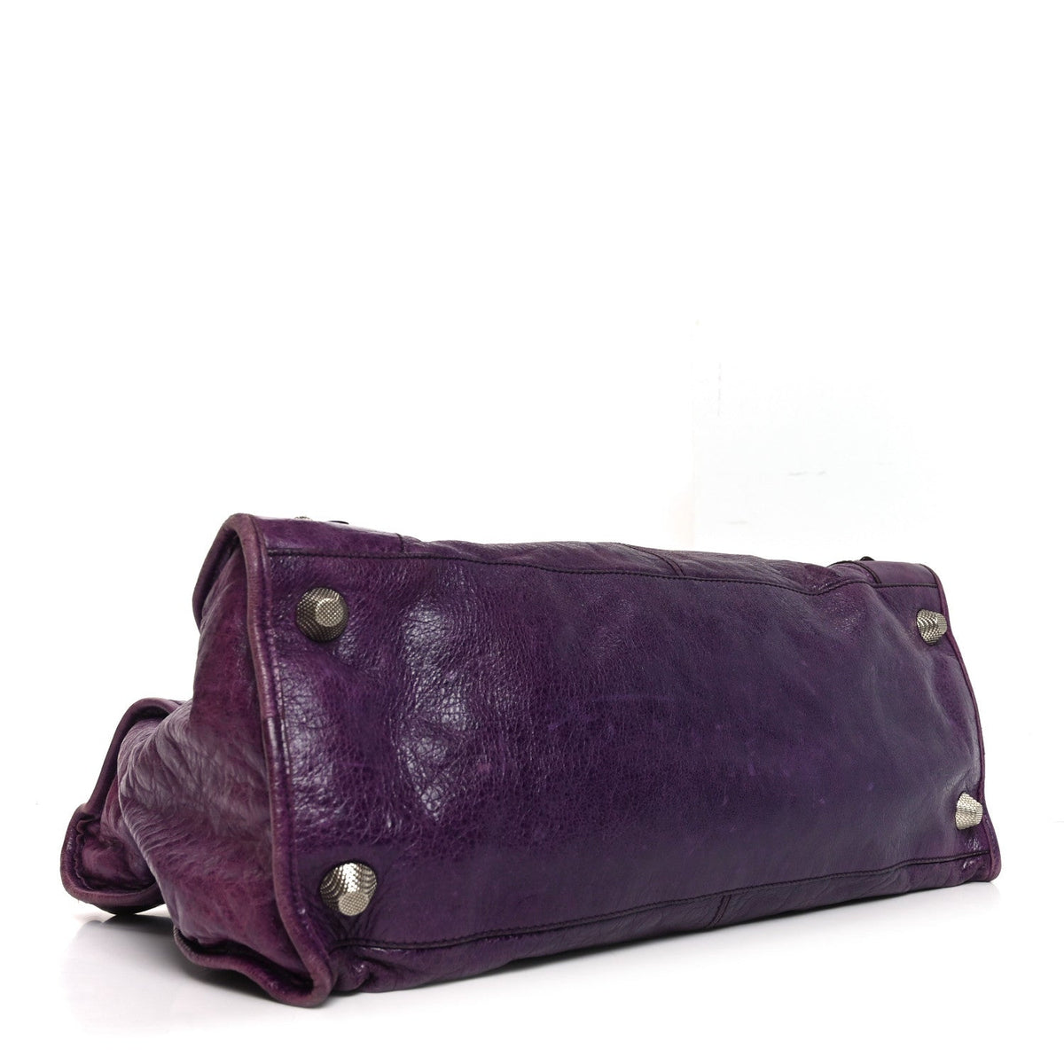 Agneau Giant 21 Silver Hardware Work Raisin