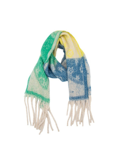 Scarvii - Winter Tassel Floral Jacquard Scarf