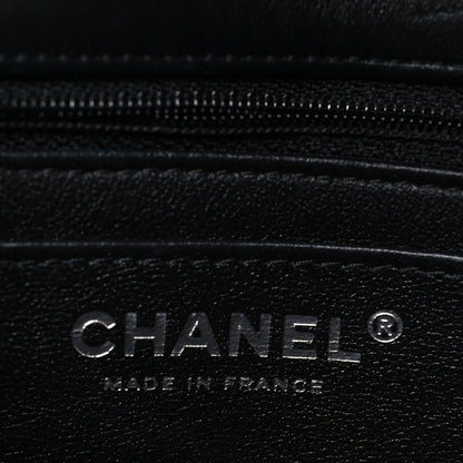 Lambskin Quilted Mini Rectangular Flap Black