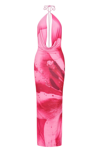 Dancing In Ibiza Maxi Dress Blush Bloom