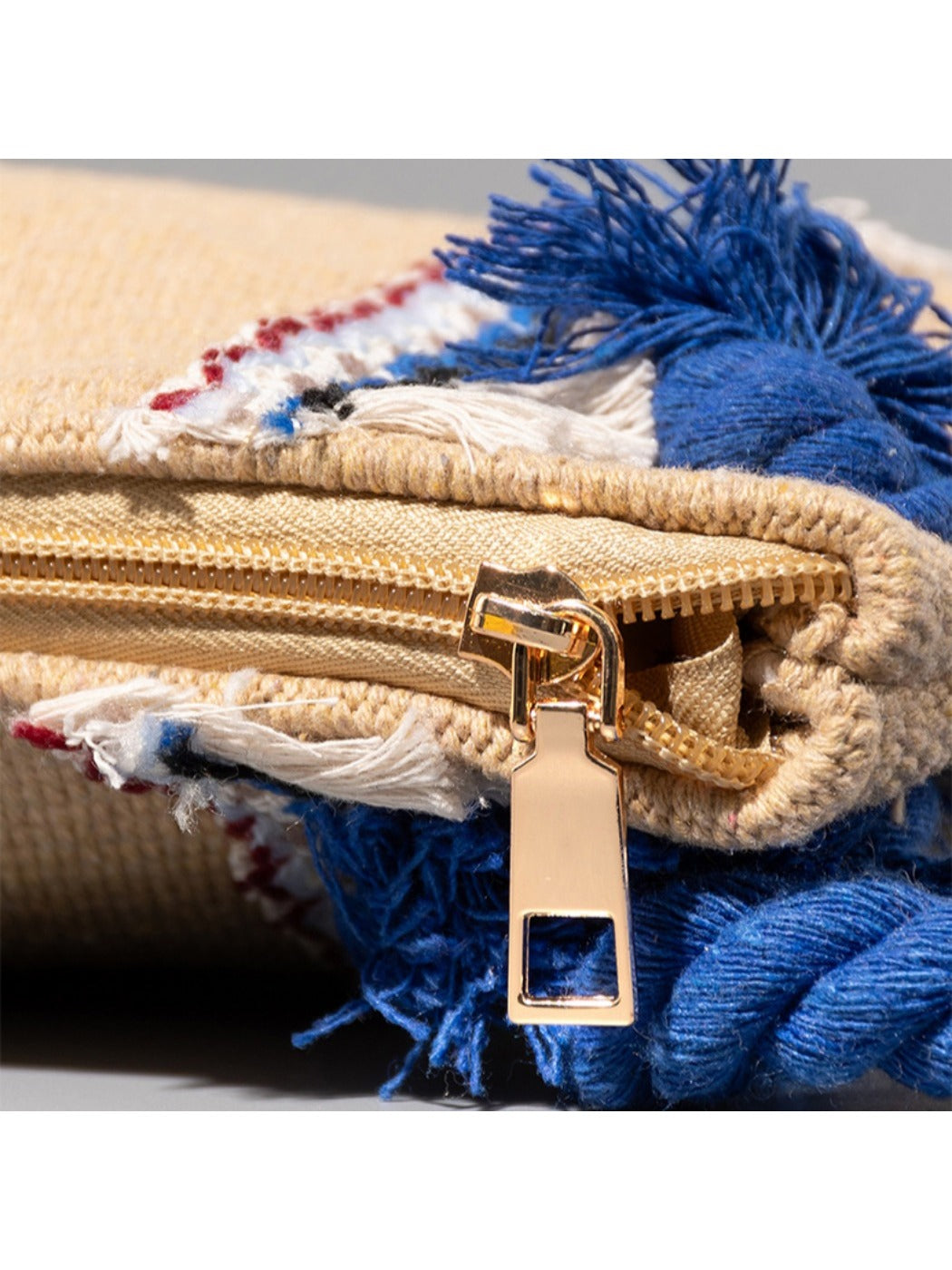 Cosbai - Brown Minimalist Woven Clutch Bag - Boho &amp; Chic