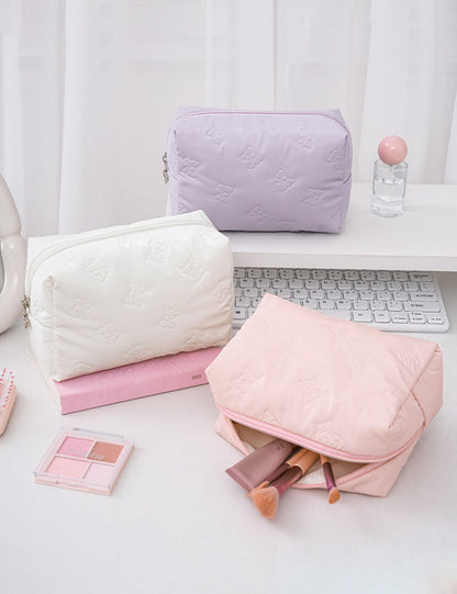 Elegant Butterfly Print Portable Cosmetic Bag