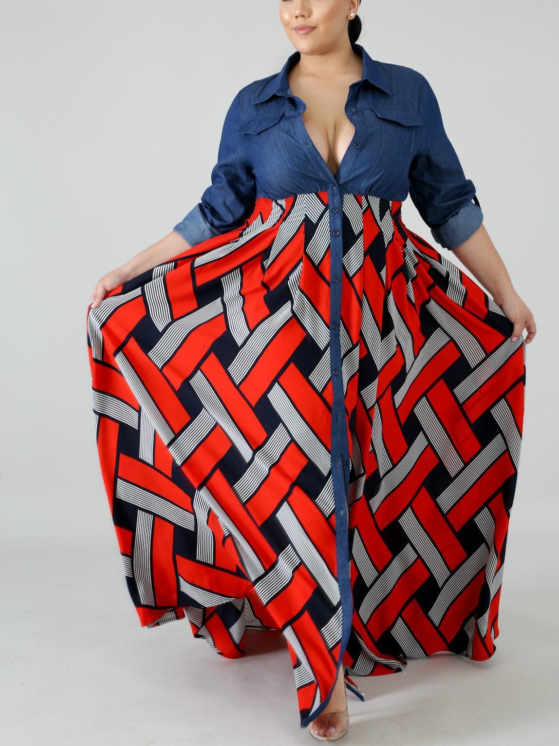 Be The Queen Plus Size Maxi Dress
