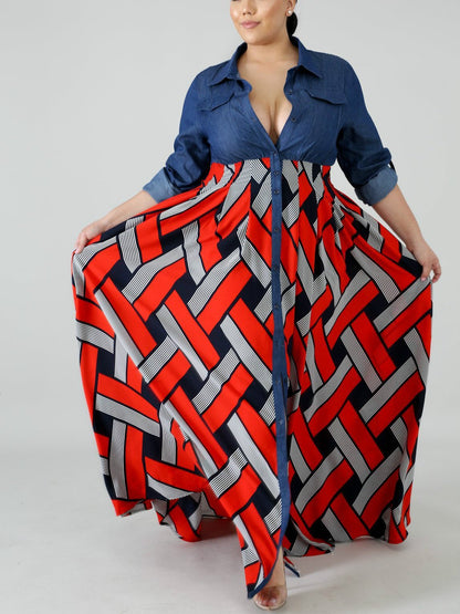 Be The Queen Plus Size Maxi Dress