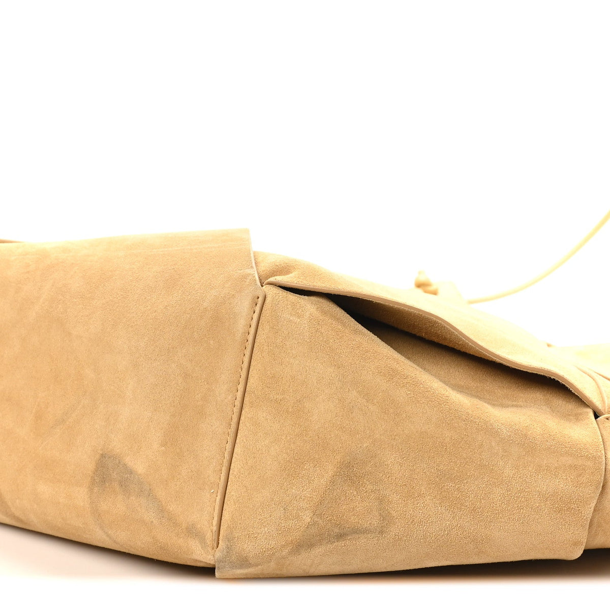 Suede Maxi Intrecciato Tote Cane Sugar Tapioca