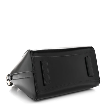 Shiny Lord Calfskin Small Antigona Black