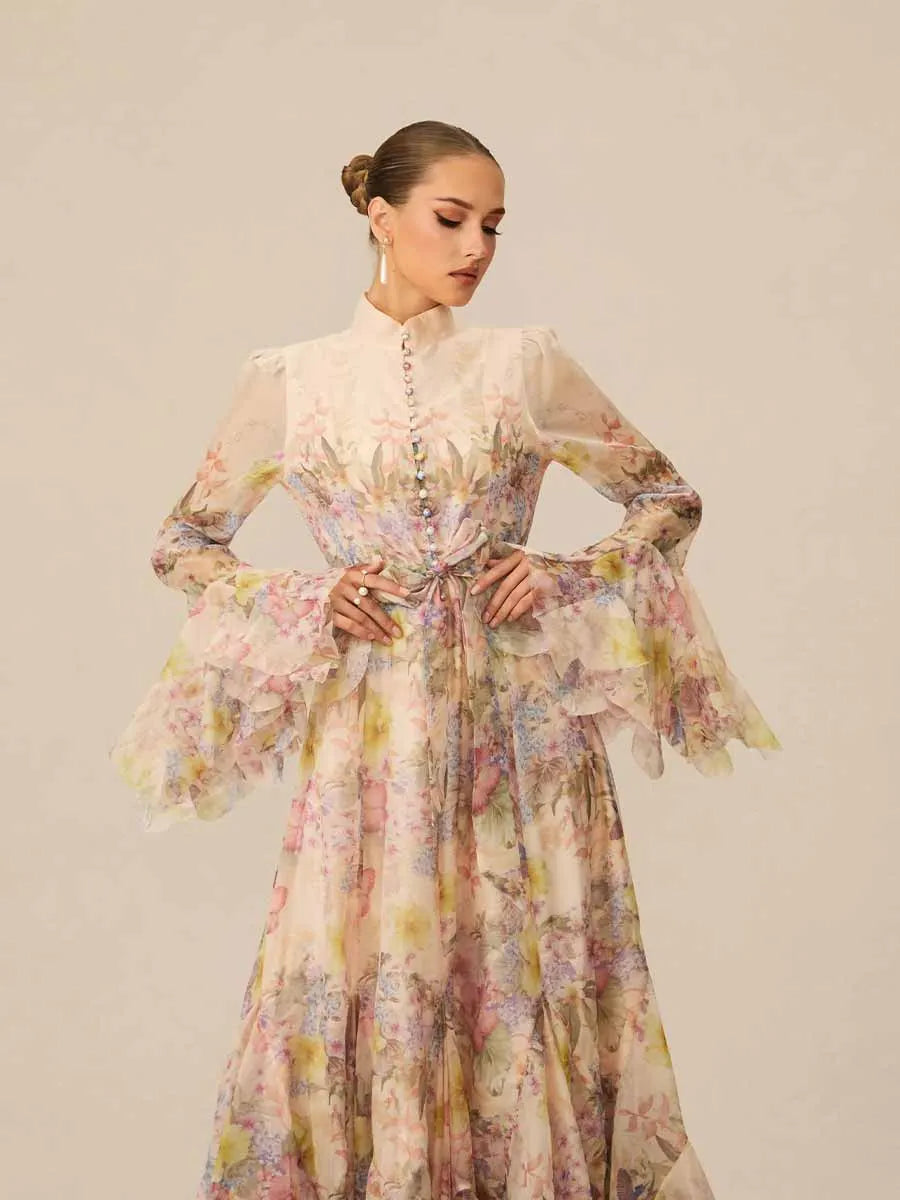 Arianne Floral Print Maxi Dress
