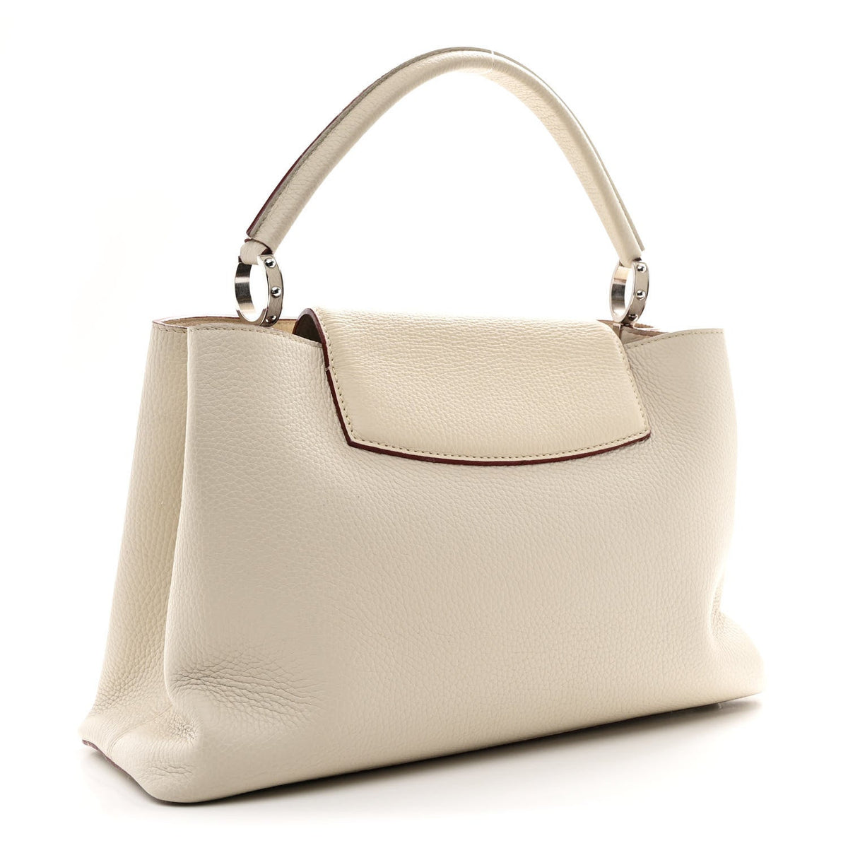 Taurillon Capucines MM Blanc Casse