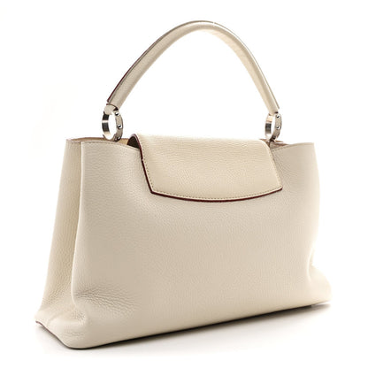 Taurillon Capucines MM Blanc Casse