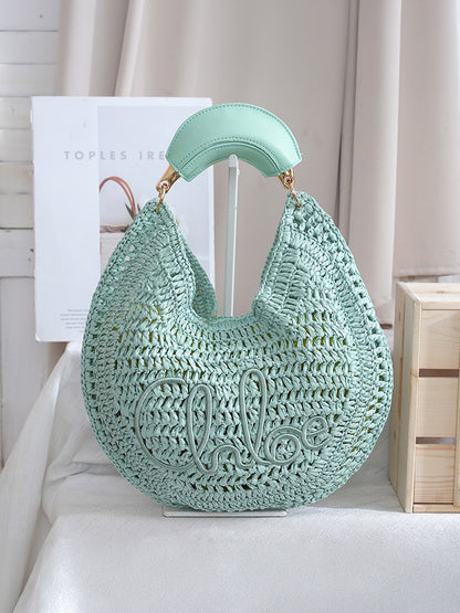 Alexa Hand-Woven Crescent Bag