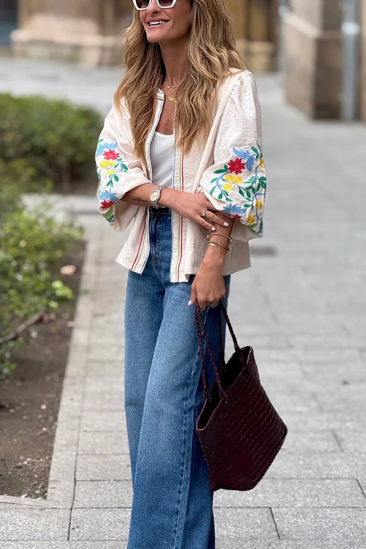 Embroidered Boho Jacket