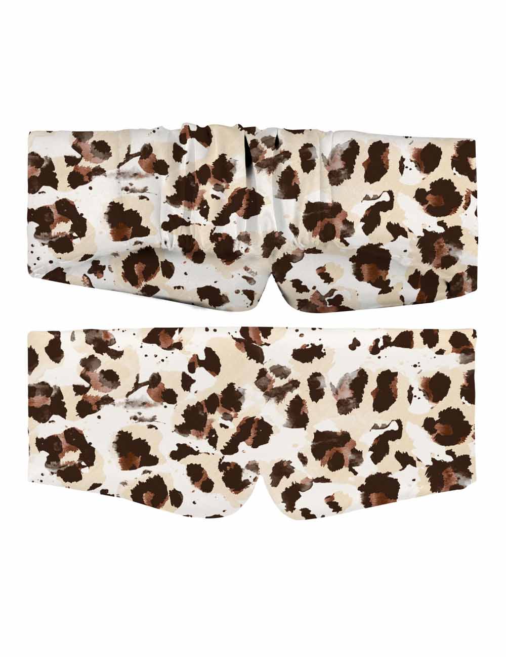 Cozy Satin Animal Print Sleep Mask