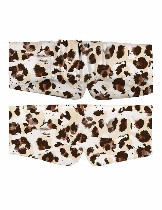 Cozy Satin Animal Print Sleep Mask