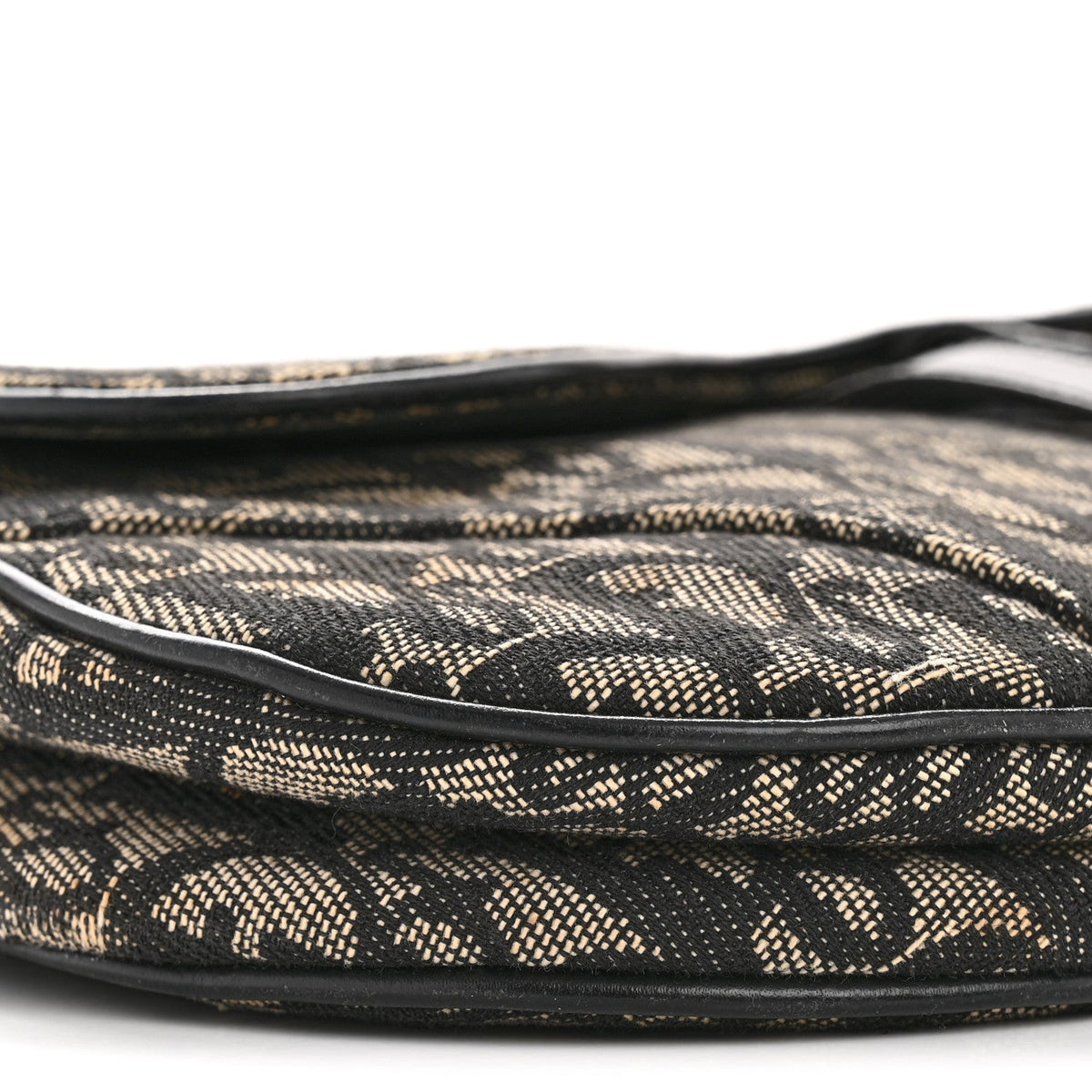Monogram Saddle Bag Black