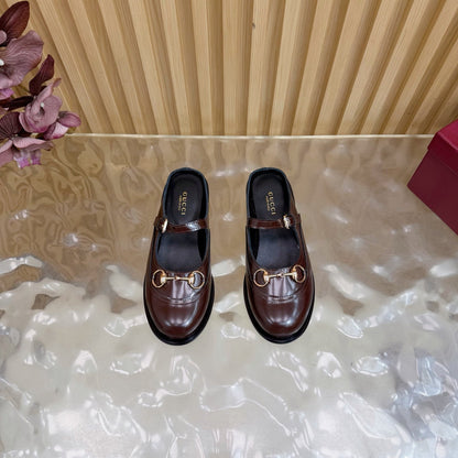 GG 26 Mule Dark Brown Sheepskin 589457