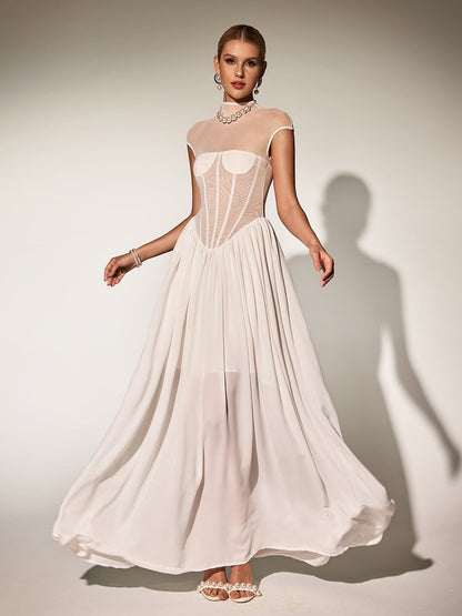Karam Sleeveless Corset Maxi Dress