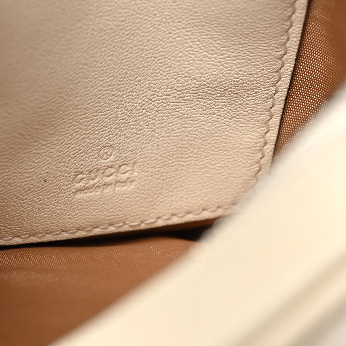 Sakai Be Green Calfskin Diagonal Stitched Mini Blondie Vertical Shoulder Bag Mystic White