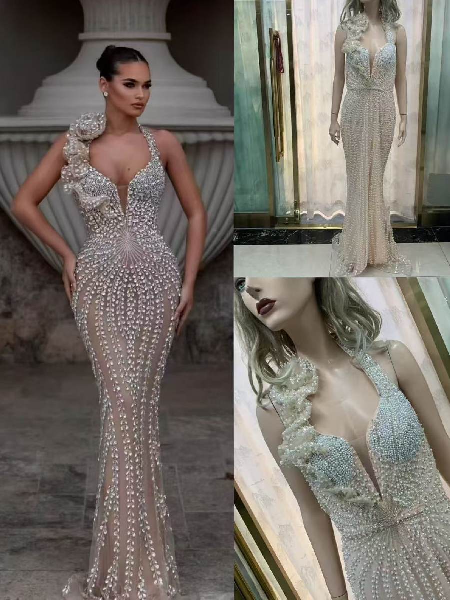 Alana Rhinestone Maxi Dress
