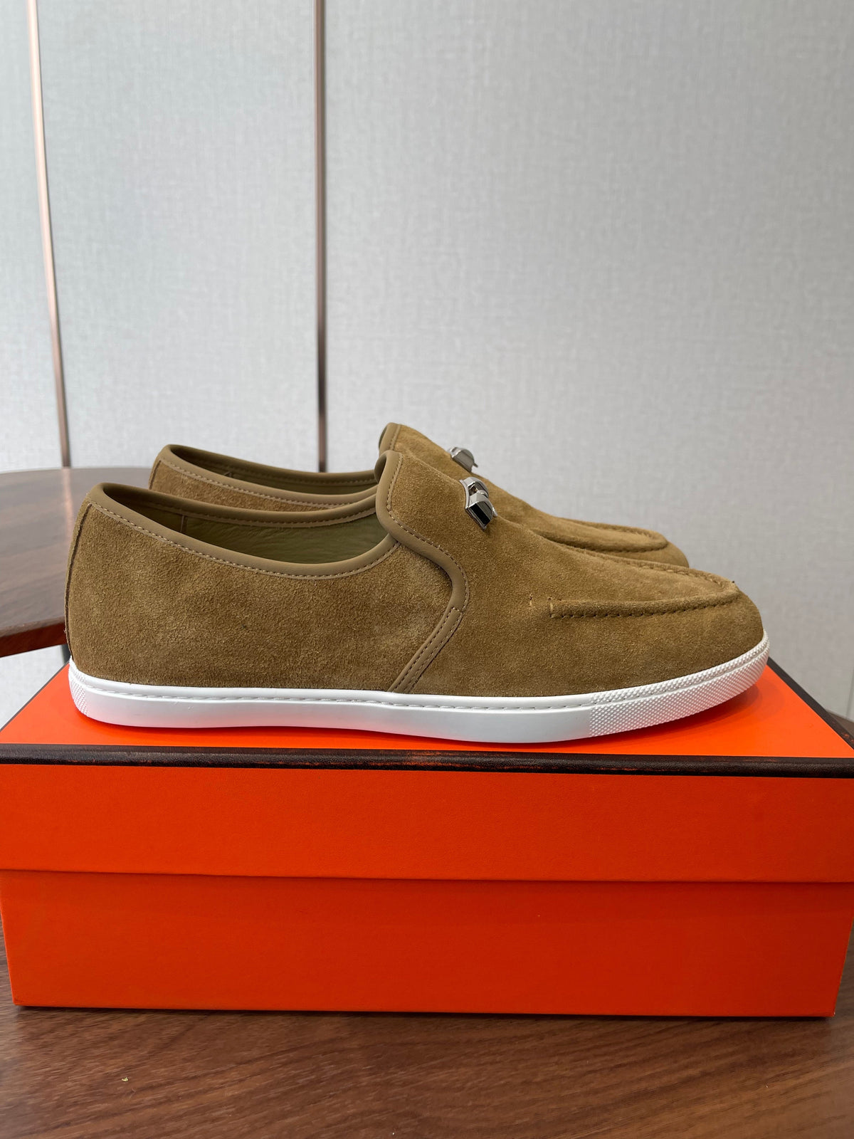 HM Jour Loafers Dark Khahi Suede 579012