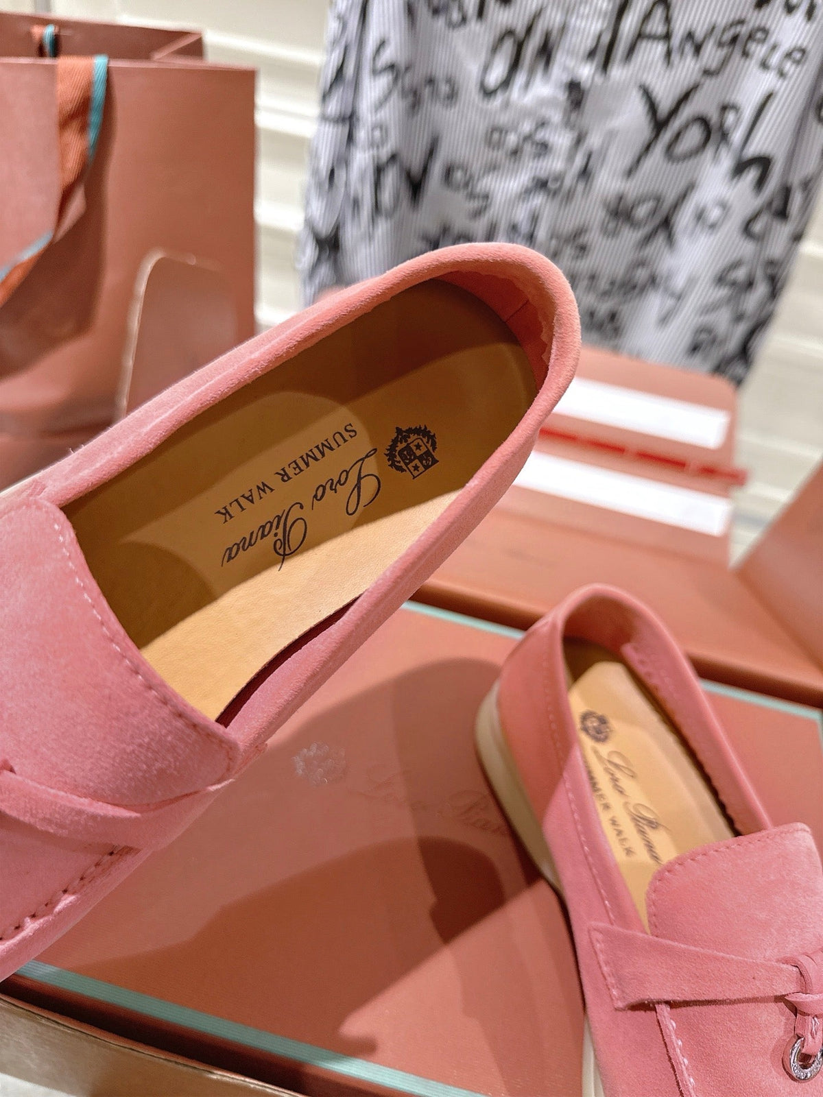 LP Summer Charms Walk Loafers Pink Suede 565847